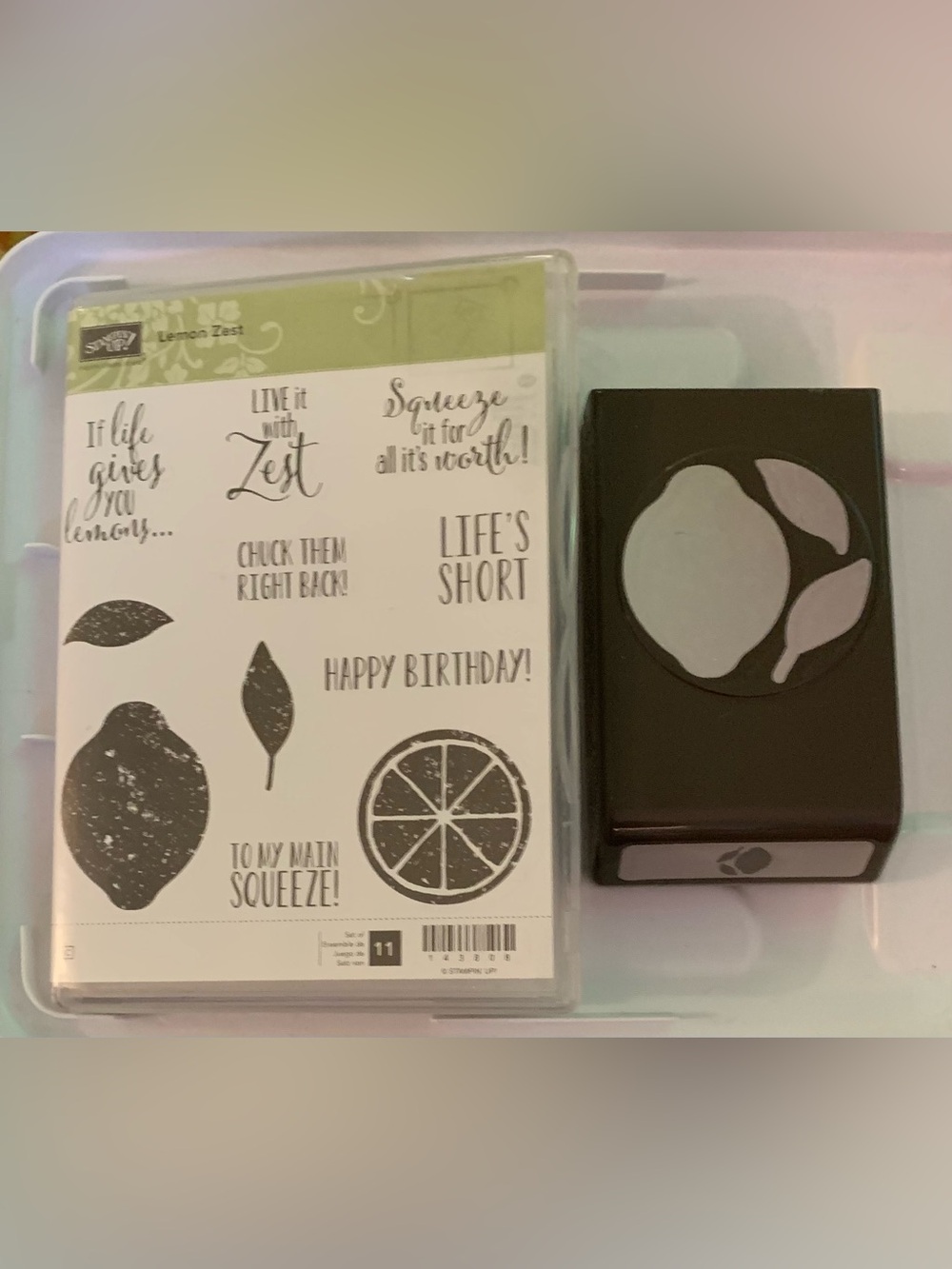 Stampin' Up! Lemon Zest Clear Stamp Set with Lemon Punch